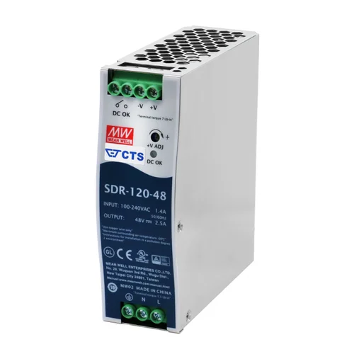 SDR-120-48 Блок питания на DIN-рейку, 24В, 40А, 960Вт Mean Well SDR-120-48 Блок питания на DIN-рейку, 24В, 40А, 960Вт Mean Well